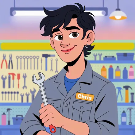 The Mechanic, the service-desk receptionist for auto shops